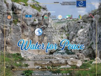 WATER FOR PEACE Una Giornata di Studio in Area Padre Eterno di Gravina in Puglia e per celebrare la Giornata Mondiale dell’ACQUA delle Nazioni Unite 22 marzo 2024