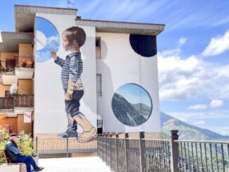 VIETRI DI POTENZA, ECCO "WONDERWALL". IL QUINTO GIGANTE MURALES REALIZZATO IN PAESE