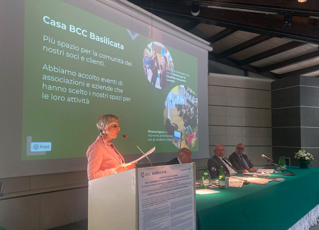 BCC Basilicata: approvato il bilancio di esercizio e confermata alla Presidenza l’avv. Teresa Fiordelisi. basilicata