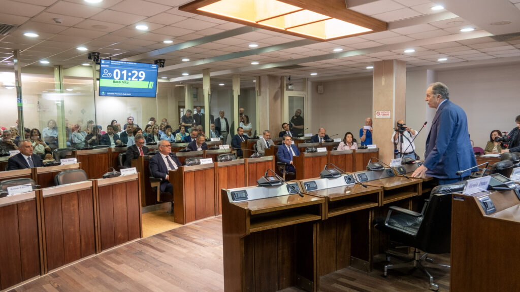 INTERVENTO DEL PRESIDENTE BARDI IN CONSIGLIO REGIONALE regionale