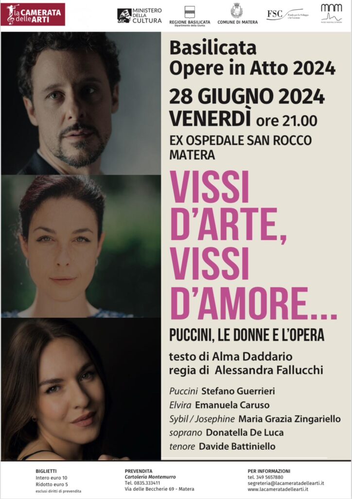 “VISSI D’ARTE, VISSI D’AMORE”PUCCINI, LE DONNE E L’OPERA amore,donne