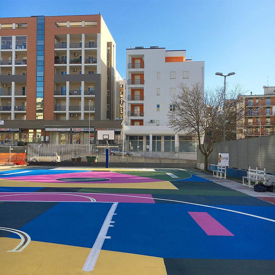 Una nuova area giochi in piazza degli Olmi. olmi