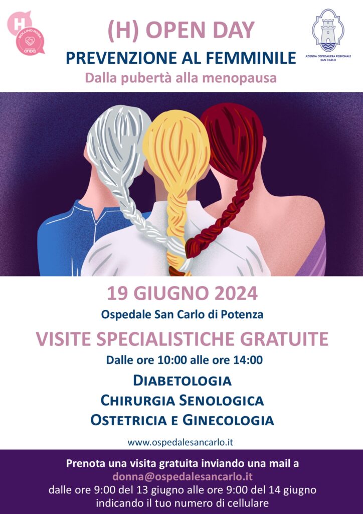 Aor San Carlo, Spera: “Il 19 giugno visite gratuite all’ospedale San Carlo per l’(H) Open Day dedicato alla prevenzione al femminile” prevenzione