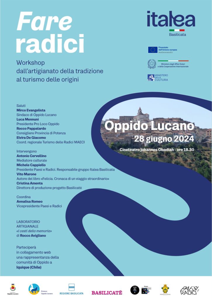 Turismo delle radici oppido lucanoAl via da Oppido Lucano il ciclo di workshop di Italea Basilicata turismo