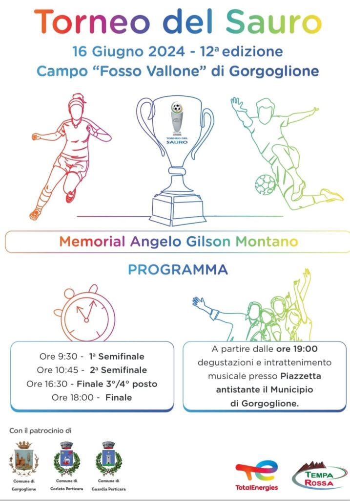 TotalEnergies, a Gorgoglione il 16 giugno la dodicesima edizione del Torneo del Sauro torneo,total