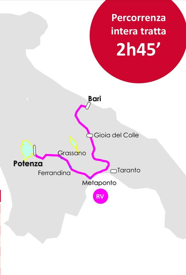 Merra sul nuovo collegamento ferroviario diretto Potenza-Bari merra