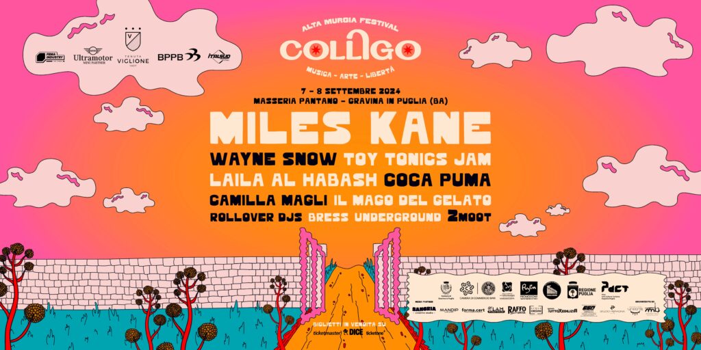Miles Kane arriva al Sud Italia live in Alta Murgia a Colligo Festival 2024 italia