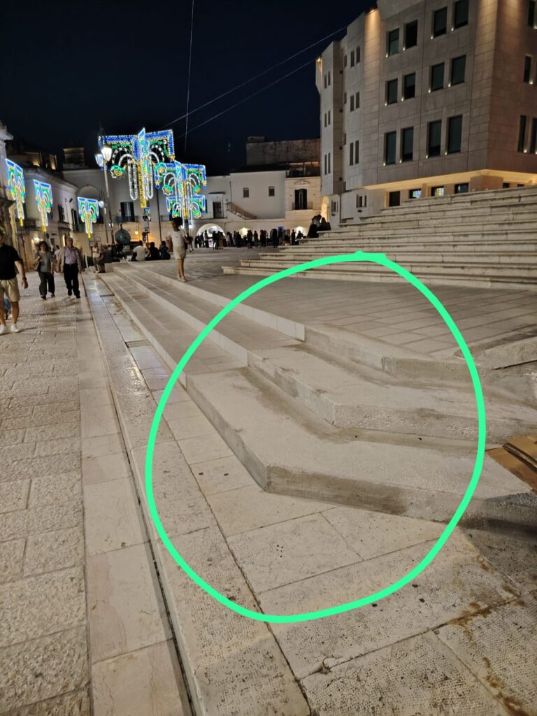 Bennardi chiarisce: «Ci saranno due rampe d'accesso a piazza San Francesco» rampe
