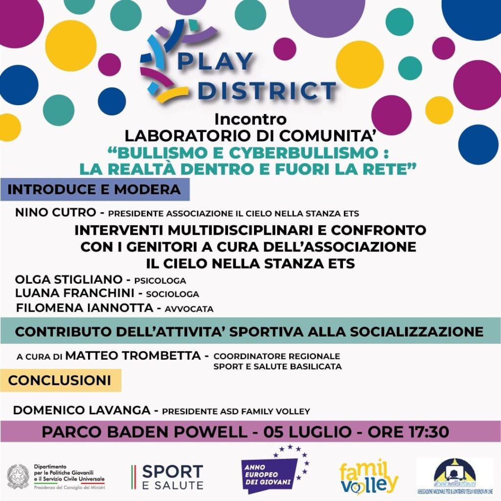 “Bullismo e Cyberbullismo: la realtà dentro e fuori la rete”. Un incontro a Potenza bullismo