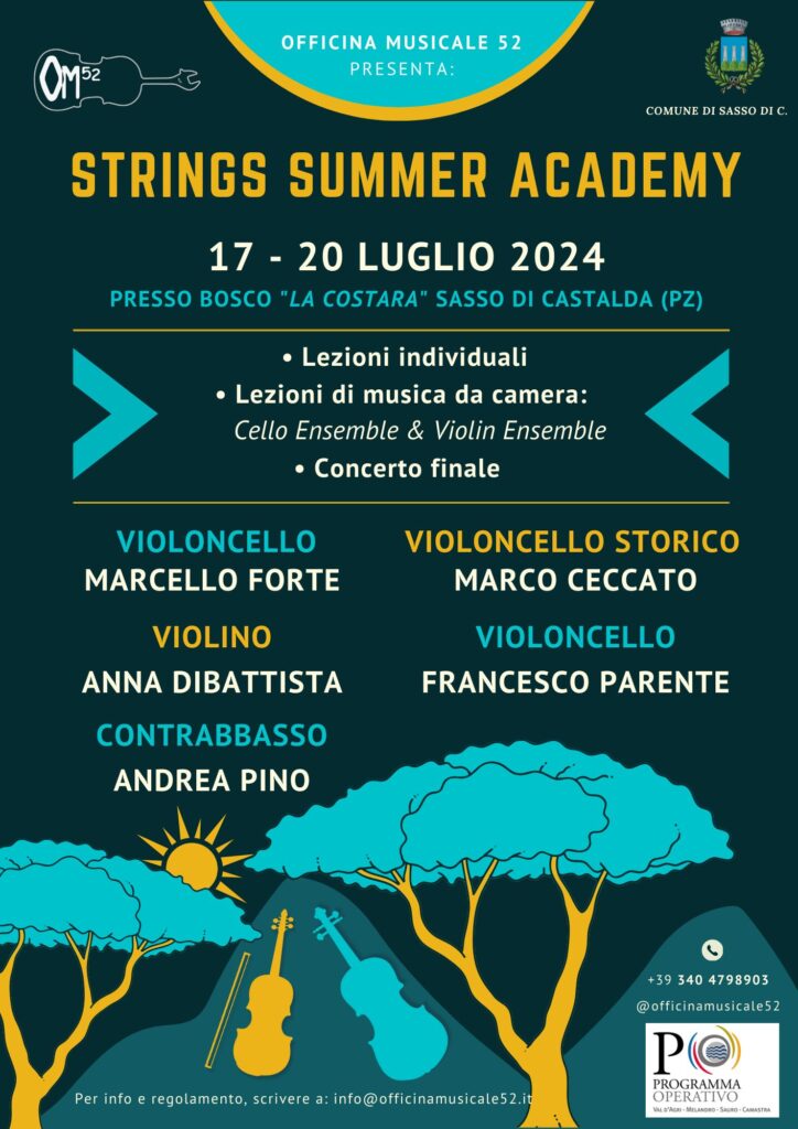 Strings Summer Academy: esperienza immersiva nella natura lucana lucana