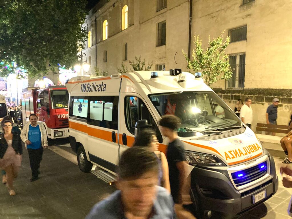 Festa della Bruna 2024: dieci i feriti che hanno fatto ricorso alle cure del Pronto Soccorso di Matera festa della bruna,matera