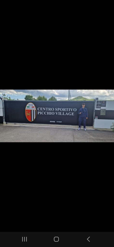 Il fantasista Pisticcese Alessio D'Alessandro, all' Ascoli calcio Pisticcese
