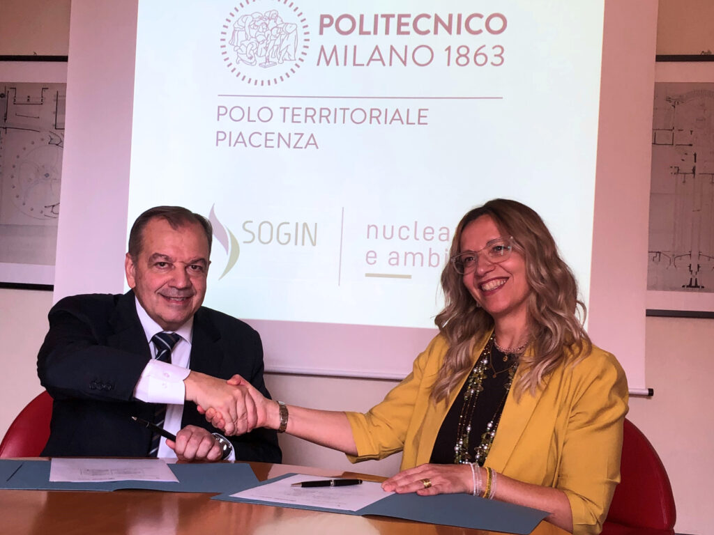 Sogin e Polo territoriale di Piacenza del Politecnico di Milano firmano accordo di collaborazione didattica universitaria collaborazione,accordo