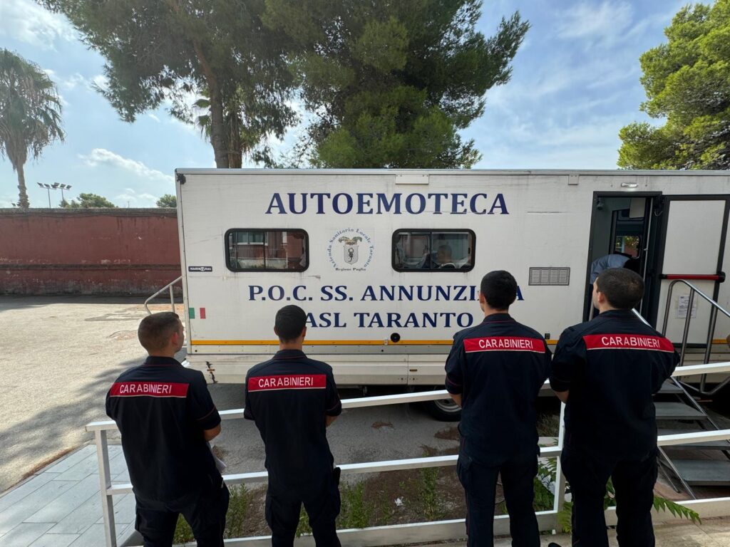 Taranto, 09 settembre 2024 – Donazione del sangue: in campo Marina Militare e Carabinieri marina