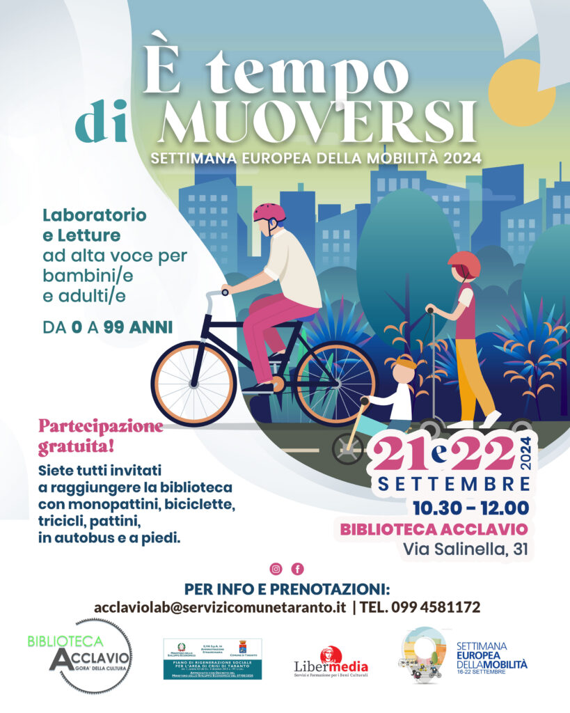 Laboratori nell'ambito della Settimana Europea della Mobilità 2024 mobilità