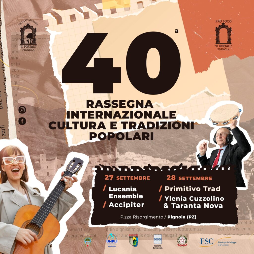 A Pignola, venerdì e sabato, la 40esima Rassegna internazionale della cultura e delle tradizioni popolari rassegna