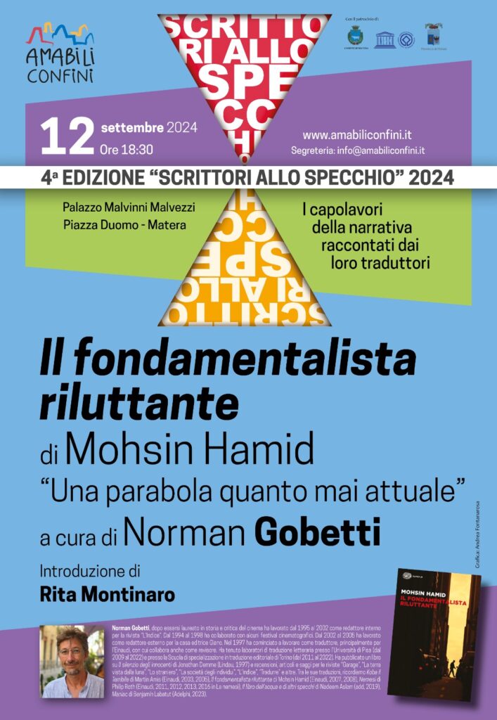 “Scrittori allo specchio” 4ª edizione, giovedì 12 settembre con il traduttore Norman Gobetti edizione