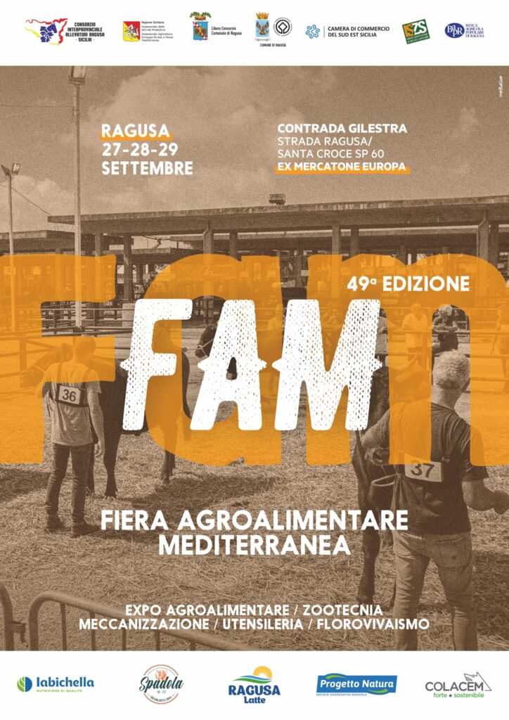 Zootecnia: l'assessore regionale all'agricoltura Barbagallo inaugura domani la Fiera Agroalimentare Mediterranea in contrada Gilestra a Ragusa mediterranea