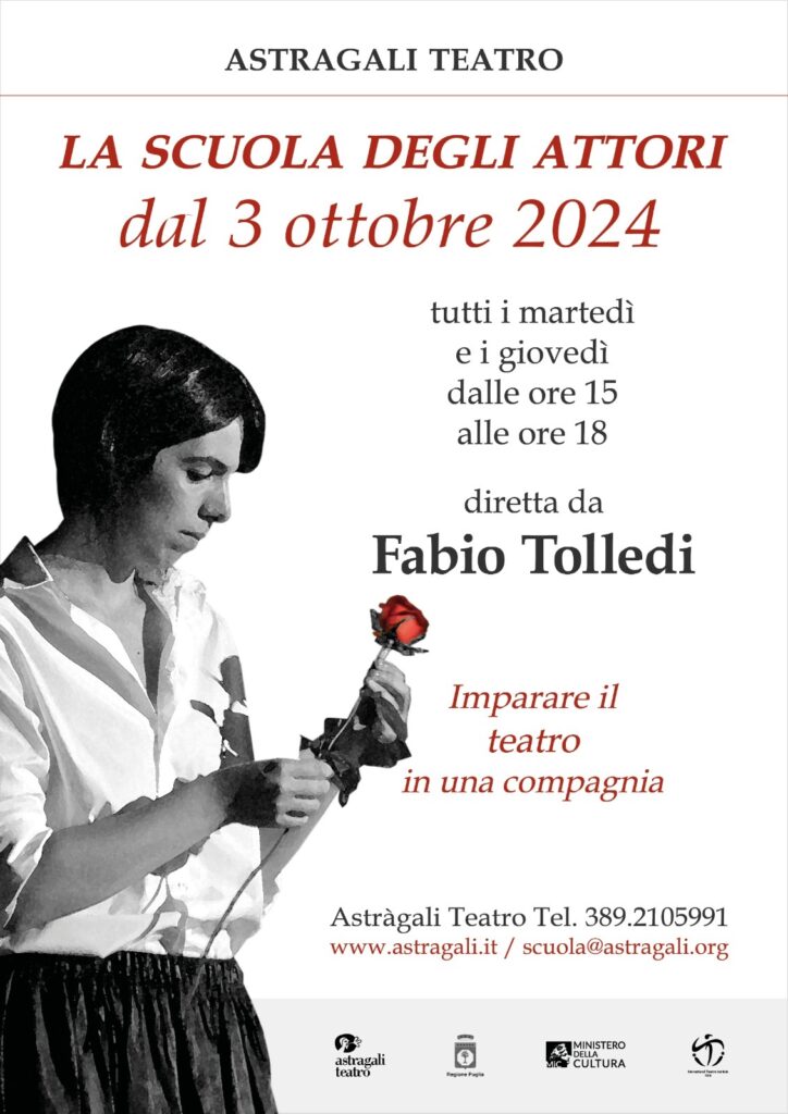 Aperte le iscrizioni per la Scuola degli Attori di Astràgali Teatro