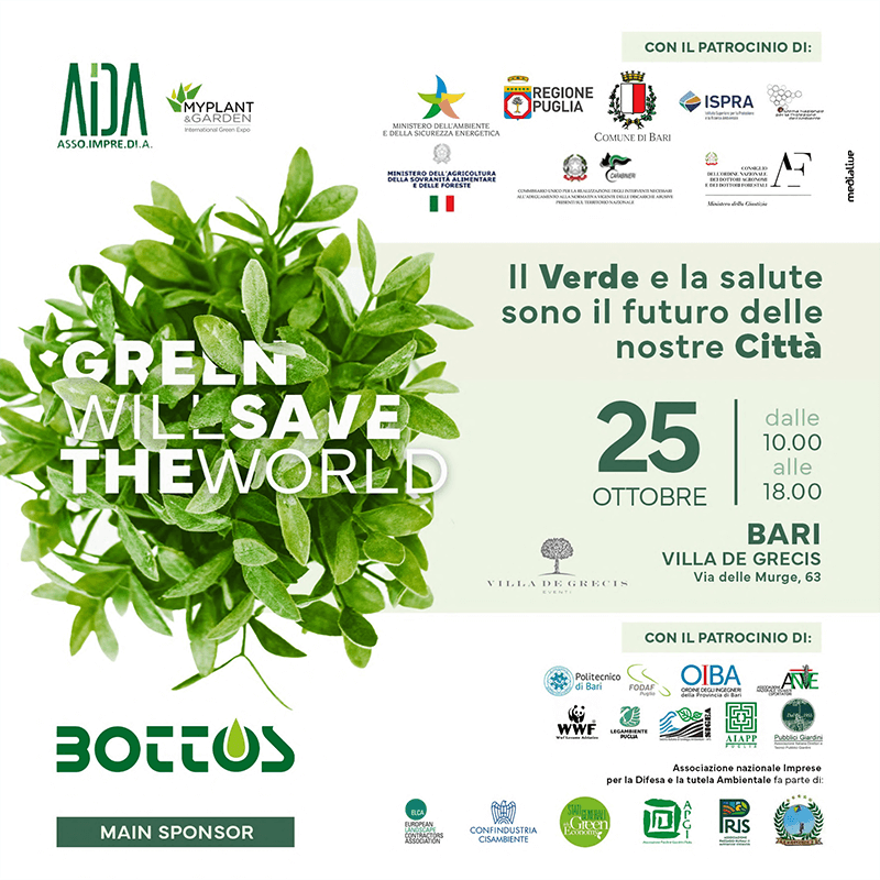 Il Verde e la salute sono il futuro delle nostre Città futuro