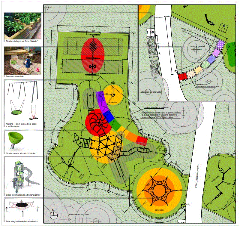 PARCOBALENO CONSEGNATI I LAVORI DI UN PARCO GIOCHI INNOVATIVO DA REALIZZARE NELLA PINETA DI SAN FRANCESCO LUNEDÌ L’AVVIO DEL CANTIERE