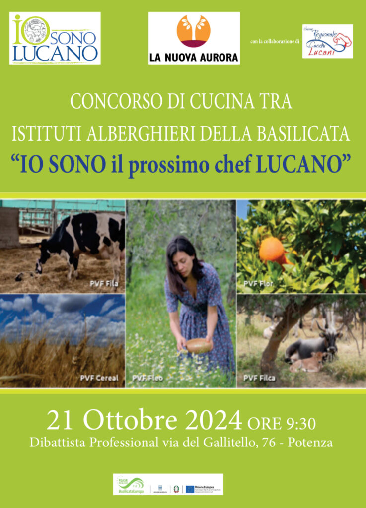 A Potenza lunedì la prima edizione del concorso “Io sono il prossimo chef lucano”