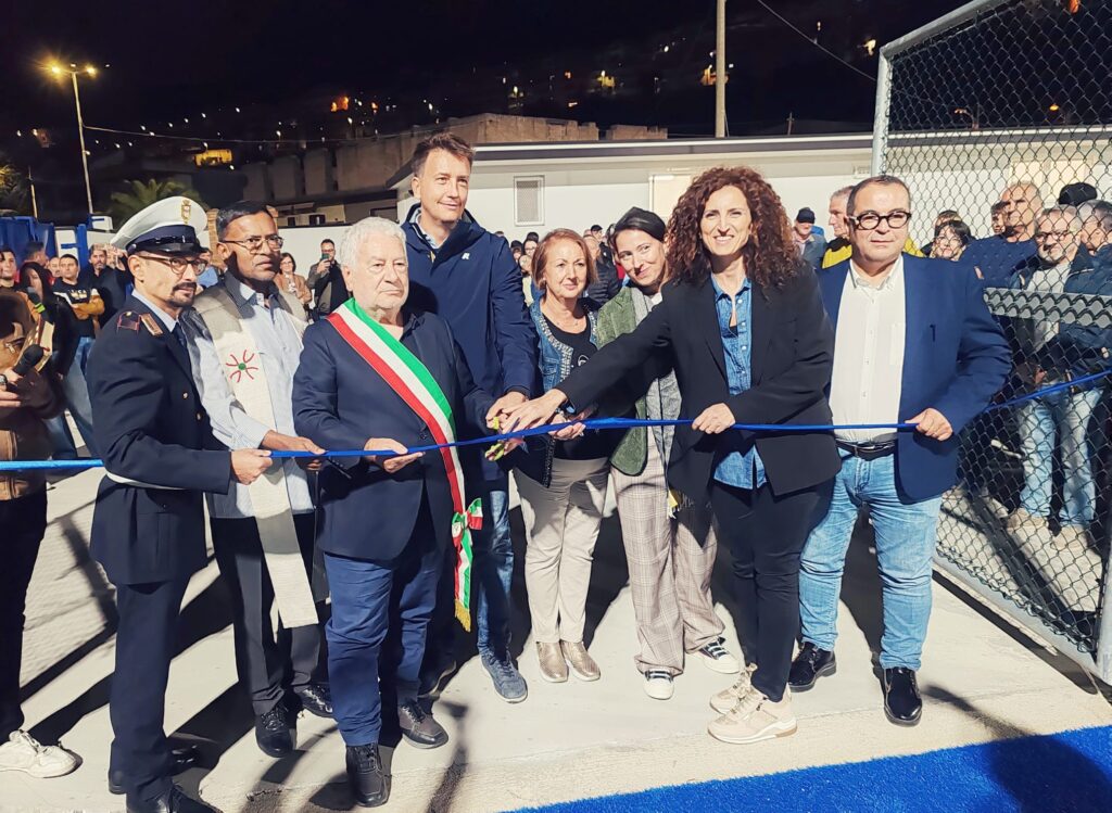 Consigliere Galella inaugura il nuovo campo sportivo di Grottole Galella