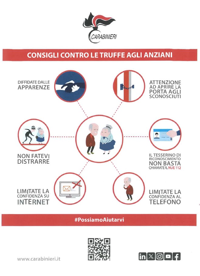 PROVINCIA DI MATERA: INIZIA A DARE I SUOI FRUTTI LA CAMPAGNA DI PREVENZIONE DELL’ARMA DEI CARABINIERI CONTRO LE TRUFFE AI DANNI DI ANZIANI arma,prevenzione,carabinieri,truffa