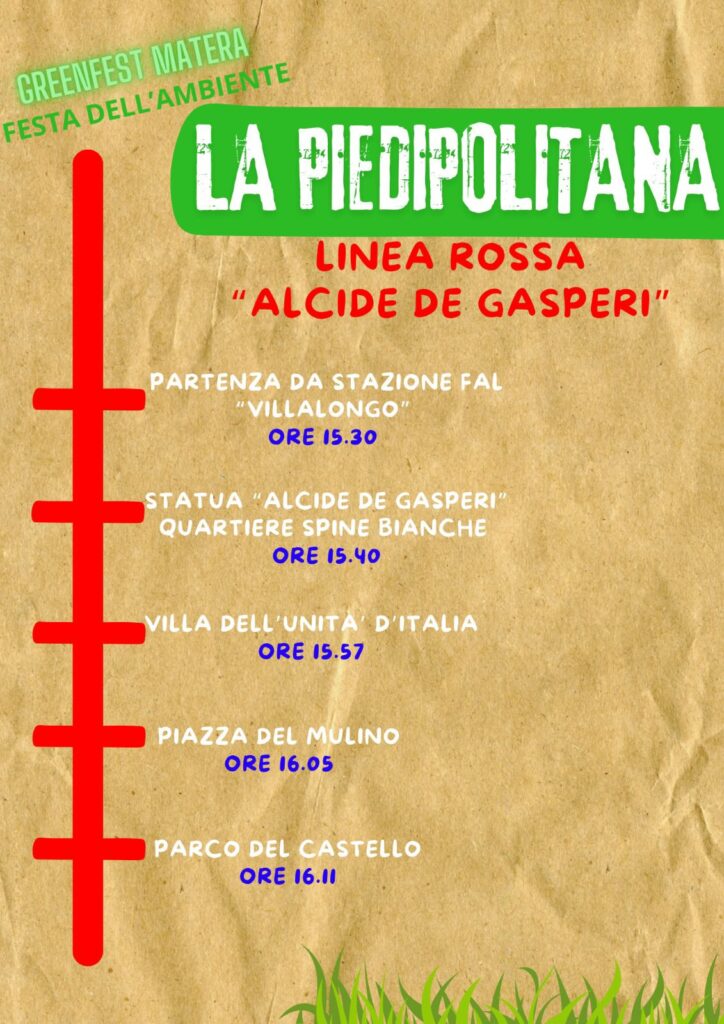Domenica 20 ottobre la prima “Green Fest – Festa dell’ambiente” a Matera.