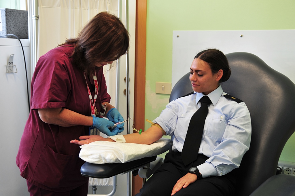 Donazione sangue Aeronautica Militare 11 11 2024