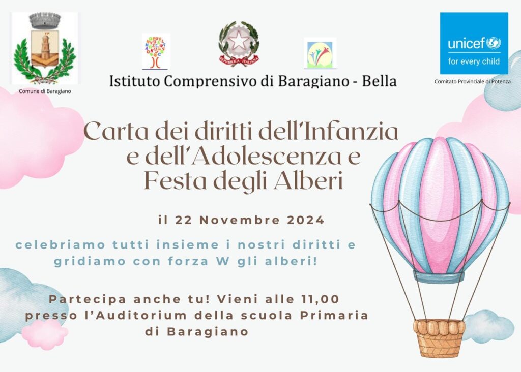 La scuola primaria di Baragiano festeggia i diritti dell’infanzia e la difesa dell’ambiente.