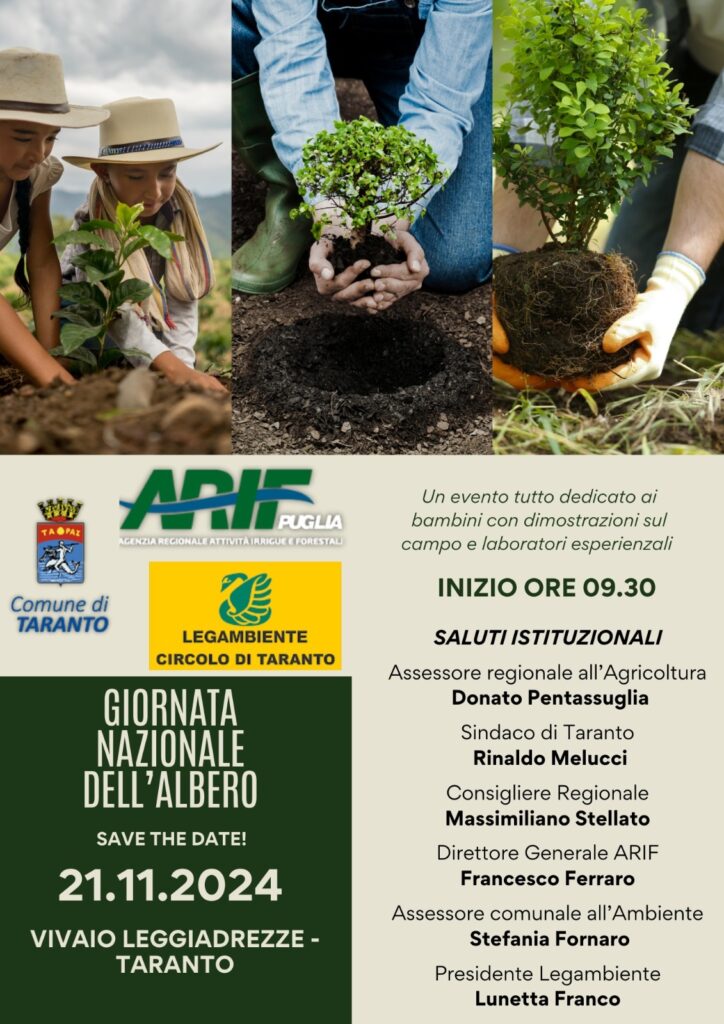 CITTA’ PIU’ “VERDE” FRA QUELLE PUGLIESI, TARANTO È PRONTA