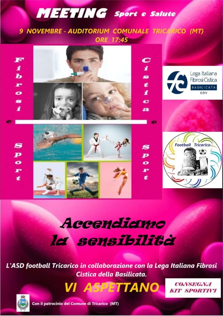 "Football Tricarico" con "Lega italiana fibrosi cistica" di Basilicata.