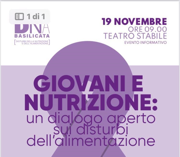 Il 19/11 una giornata dedicata al tema dei disturbi alimentari
