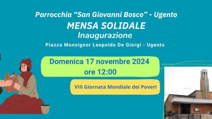 Locandina Inauguraz.Mensa Solidale Ugento