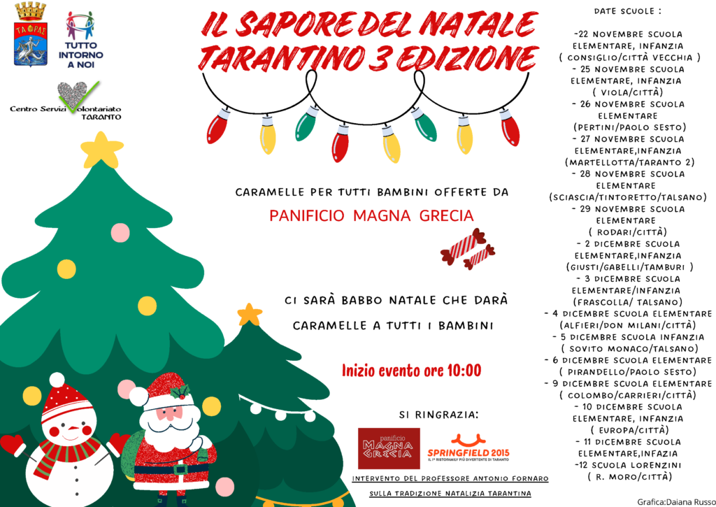 Presentata la terza edizione de "Il Sapore del Natale Tarantino"