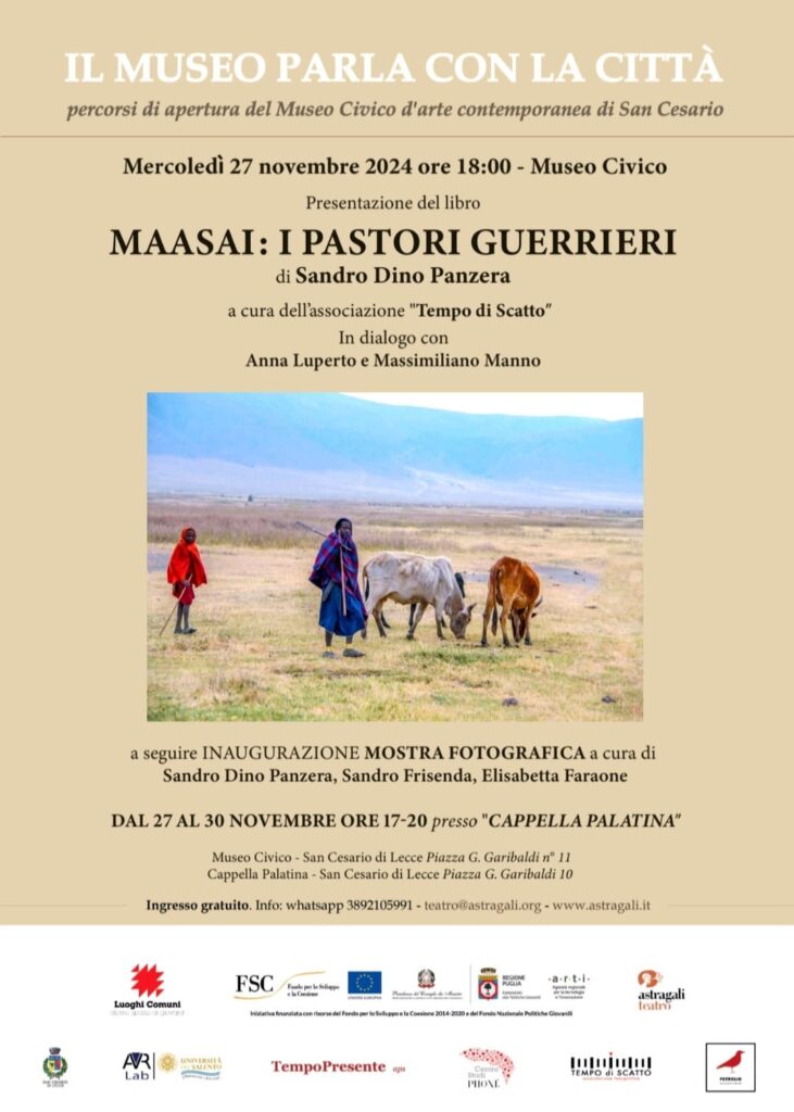 “MAASAI: IL POPOLO DEI PASTORI GUERRIERI”, UNA MOSTRA E UN LIBRO DEDICATI ALLA TRIBÙ AFRICANA