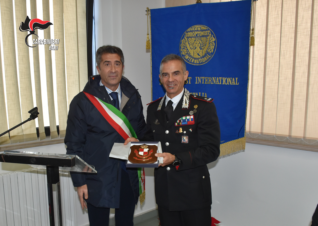 Altamura (BA). Inaugurata nella Caserma dei Carabinieri di via Pacciarella, la “stanza tutta per sé”, struttura permanente per l’ascolto protetto delle vittime di violenza di genere