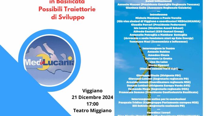 Locandina convegno Viggiano 21 dicembre 2024