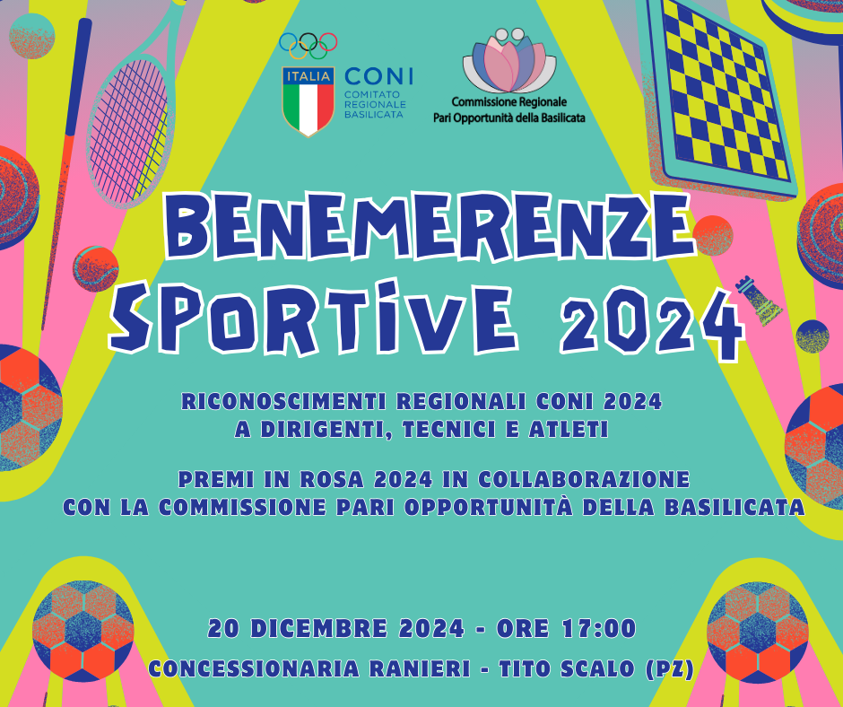 CONI Basilicata: Consegna Benemerenze sportive 2024 - 20 dicembre, Concessionaria Ranieri TITO