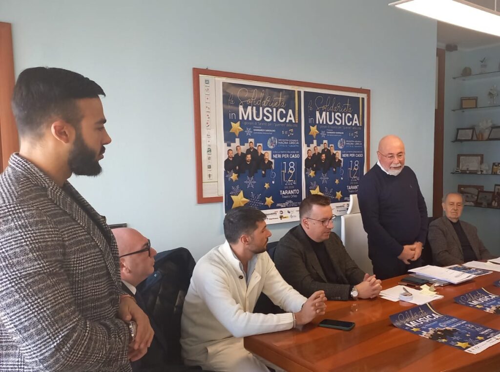 Taranto, 11 dicembre 2024 – I Neri per caso e l’Orchestra giovanile della Magna Grecia per i ‘guerrieri’ di Taranto. Torna il concerto “La solidarietà in musica”.