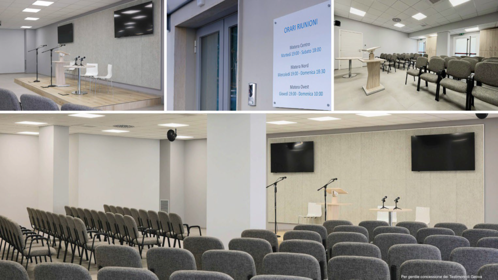 A MATERA INAUGURATA LA SALA DEL REGNO DEI TESTIMONI DI GEOVA testimoni di Geova