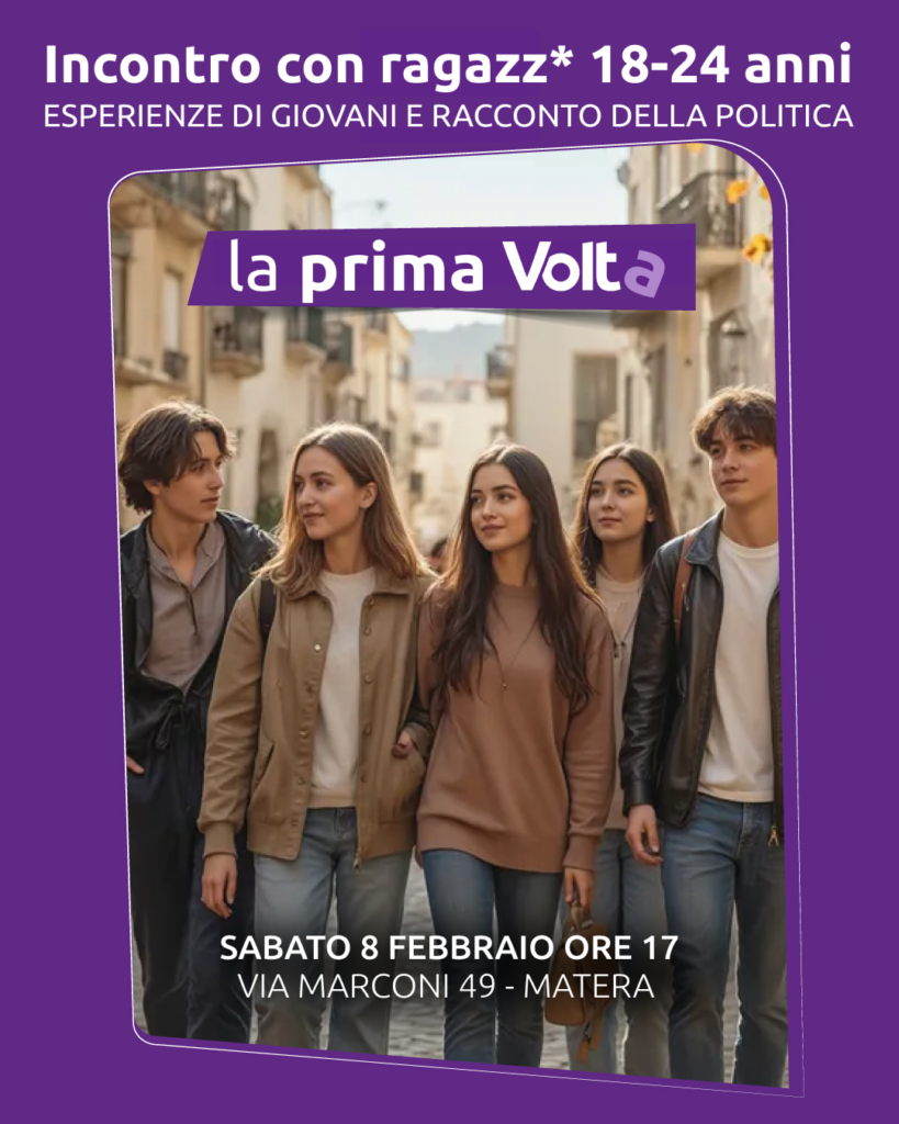 LA PRIMA VOLTA: SABATO 8 FEBBRAIO INCONTRO CON I RAGAZZI TRA I 18 E 24 ANNI