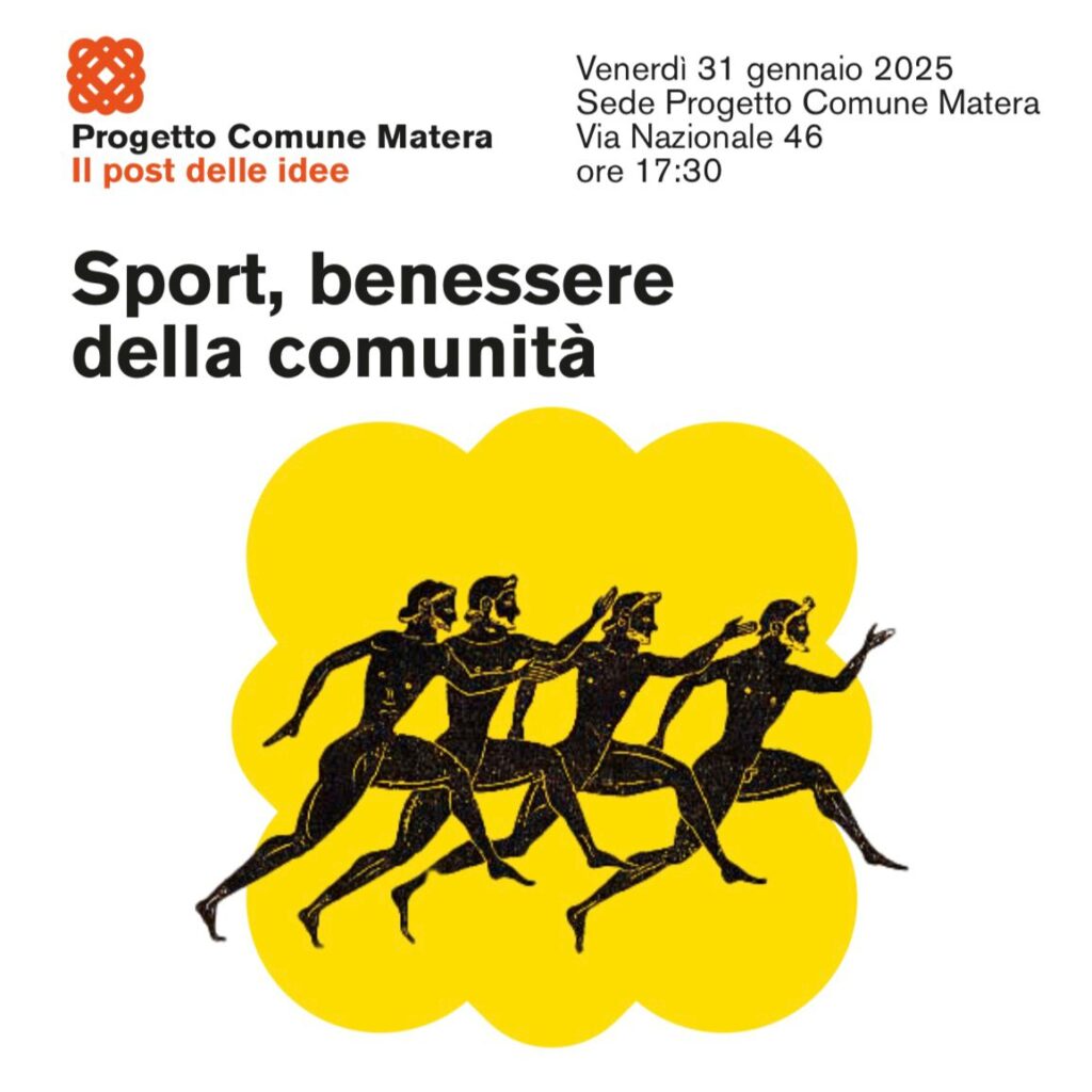 Sport, benessere della comunità. Il sesto tavolo tematico di Progetto Comune Matera