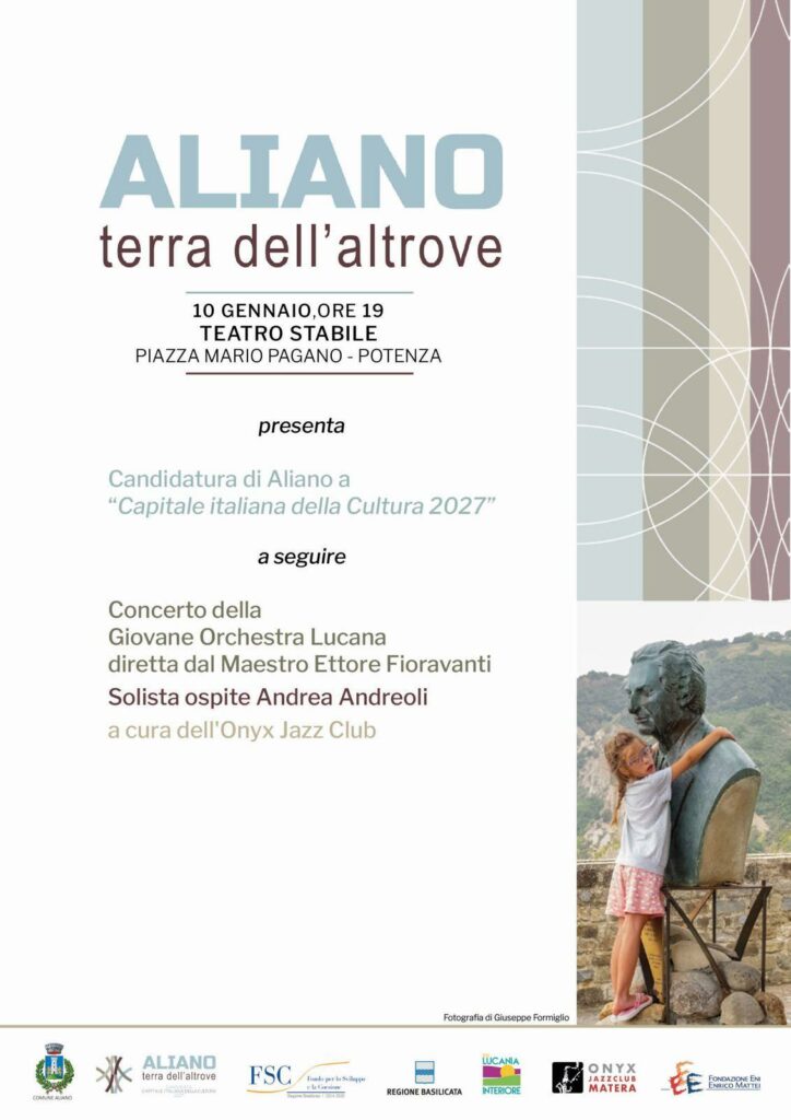 Aliano presenta a Potenza la candidatura a Capitale Italiana della Cultura 2027 aliano