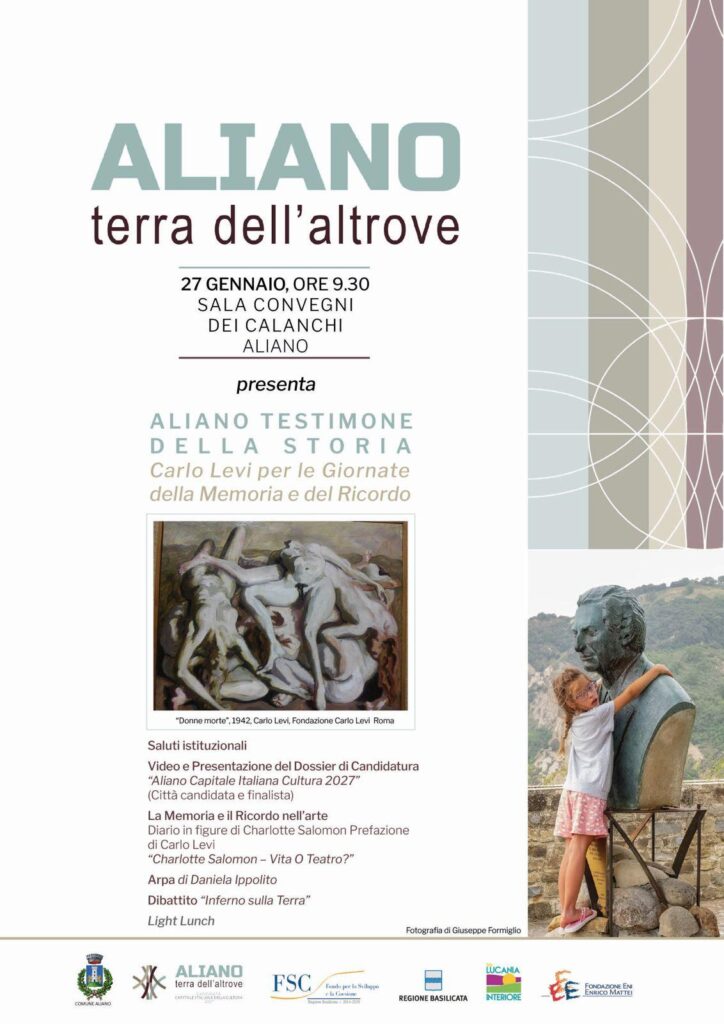 Aliano testimone della storia. Carlo Levi per la Giornata della Memoria e del Ricordo