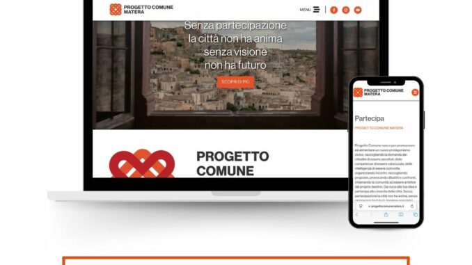 sito web Progetto Comune Matera