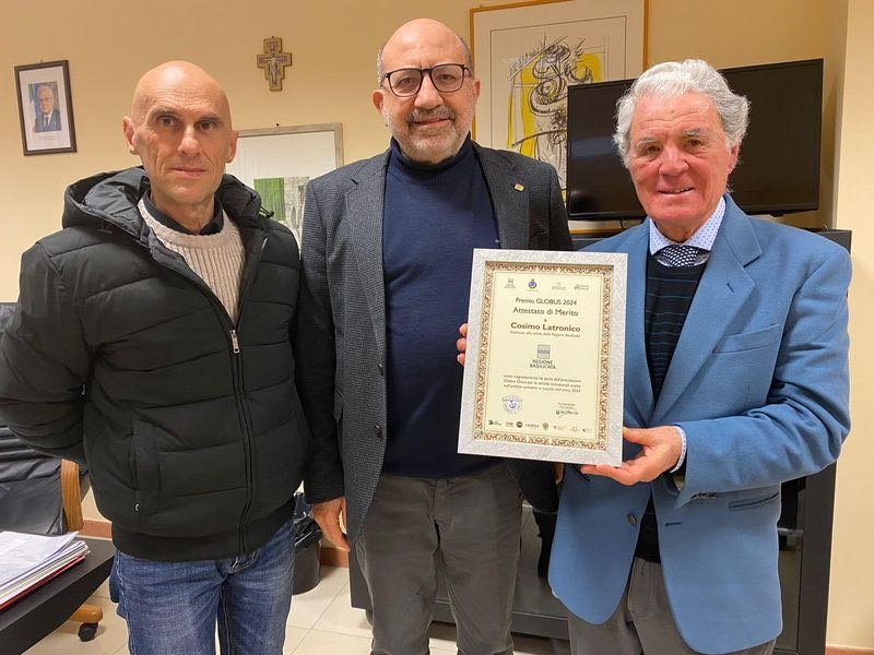 Premio Globus 2024, tra gli insigniti l’assessore Latronico