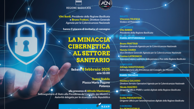 Invito Convegno Minaccia Cibernetica Sanità