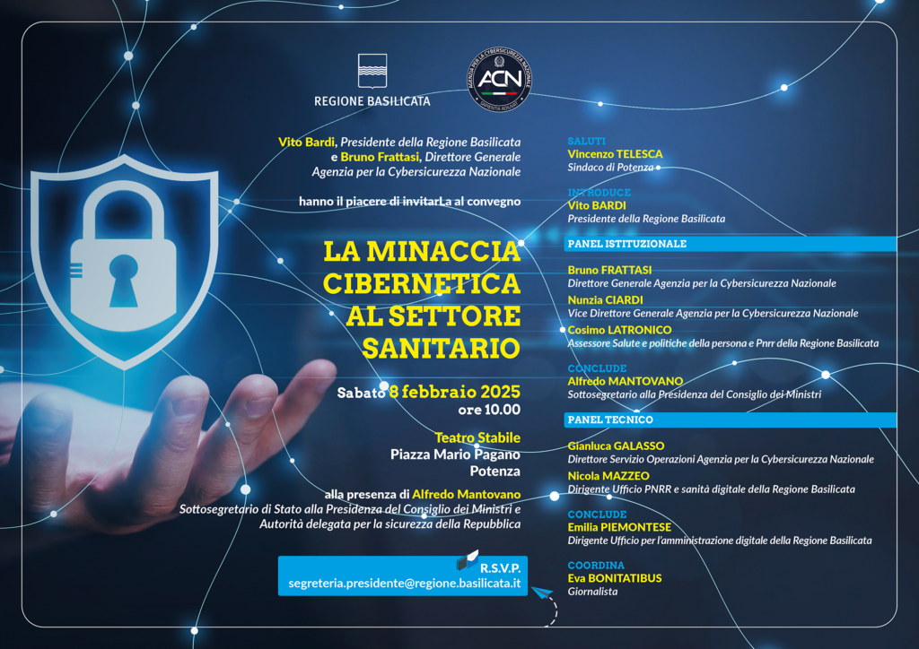 La minaccia cibernetica al settore sanitario: convegno a Potenza